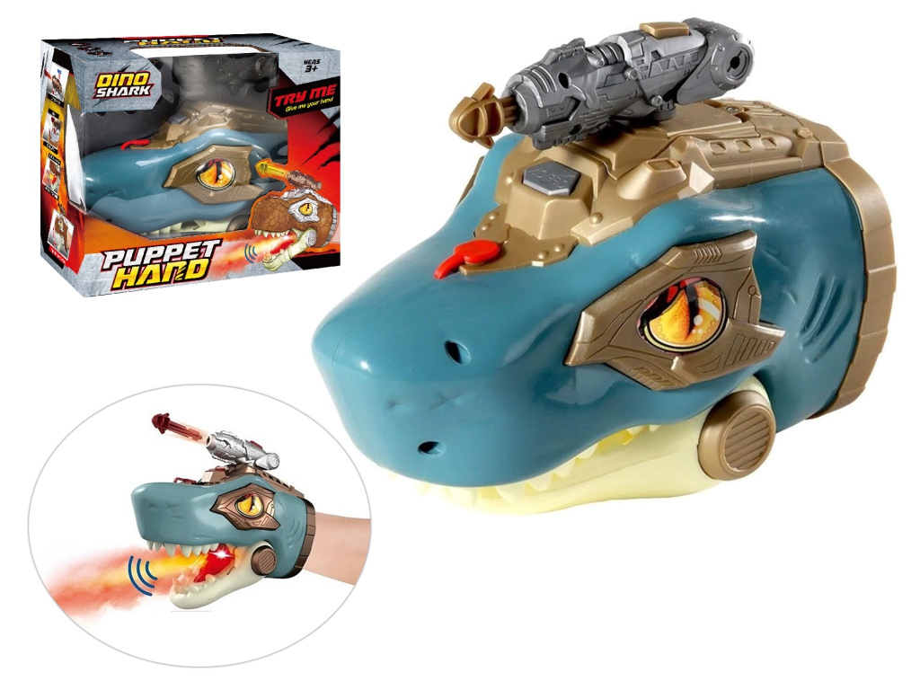 Игрушка интерактивная стреляет звук Динозавр Dino Shark
