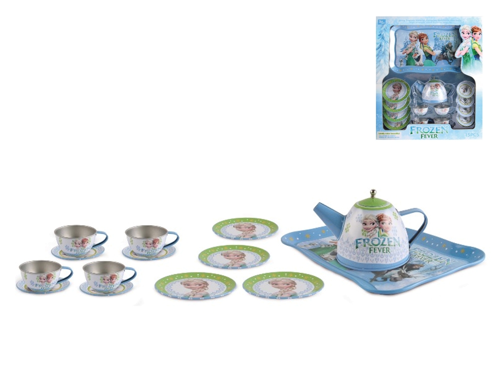 Ігровий набір металевого посуду Frozen Fever, 15 предметів