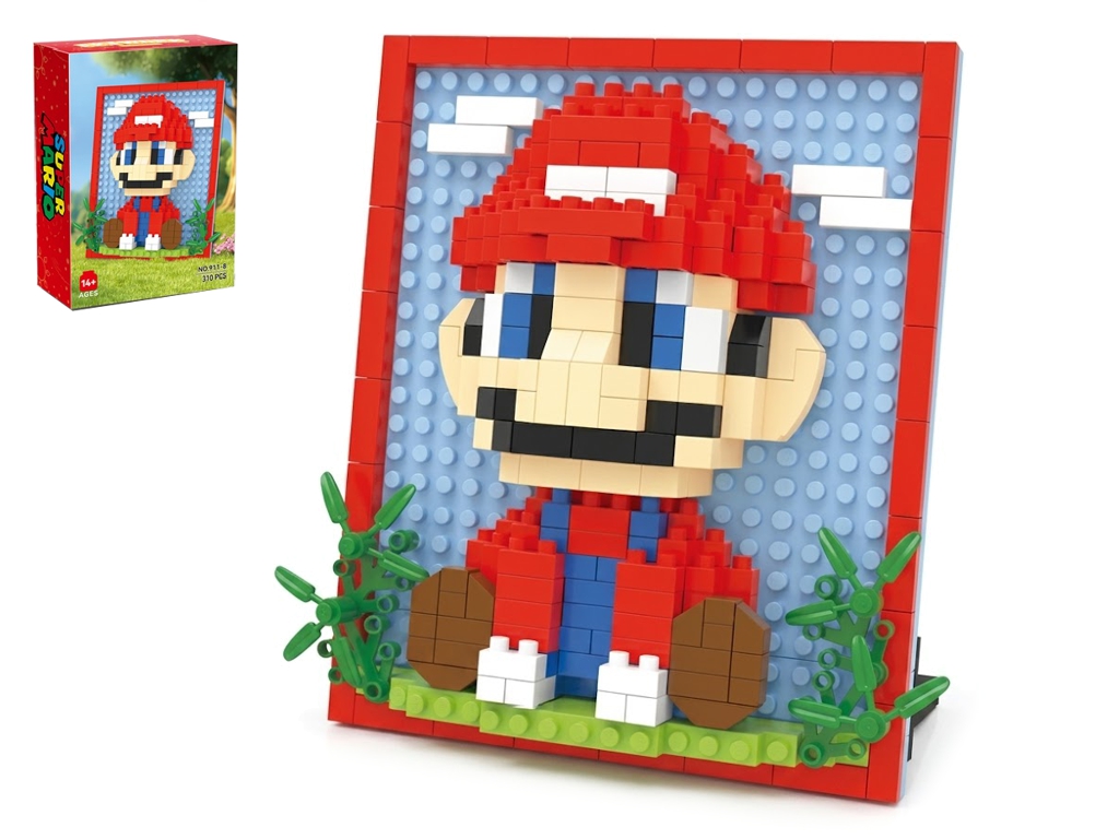 Конструктор для створення картини Super Mario Artwork, 9,26×9,6 см, у рамці