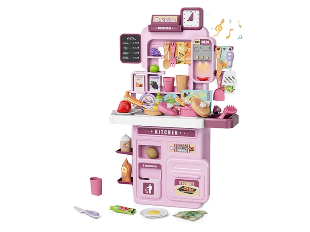 Ігрова кухня Kitchen Play House, 61 см, підсвітка та музичні ефекти, 68 предметів