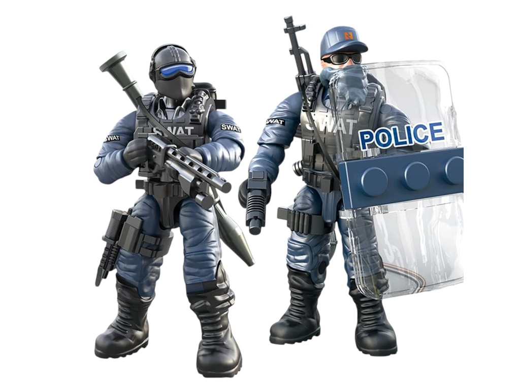 Конструктор Боєць спецпідрозділу SWAT, фігурка для складання, 6+, мікс видів (ціна за 1шт)