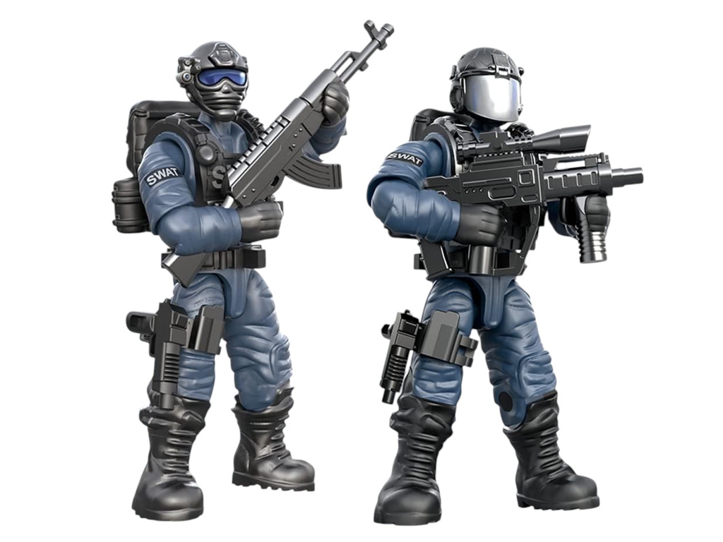 Конструктор Боєць спецпідрозділу SWAT, фігурка для складання, 6+, мікс видів (ціна за 1шт)