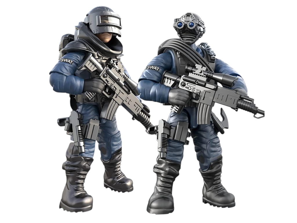 Конструктор Боєць спецпідрозділу SWAT, фігурка для складання, 6+, мікс видів (ціна за 1шт)