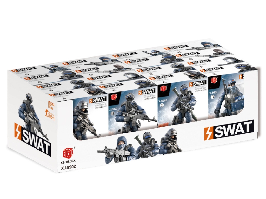 Конструктор Боєць спецпідрозділу SWAT, фігурка для складання, 6+, мікс видів (ціна за 1шт)
