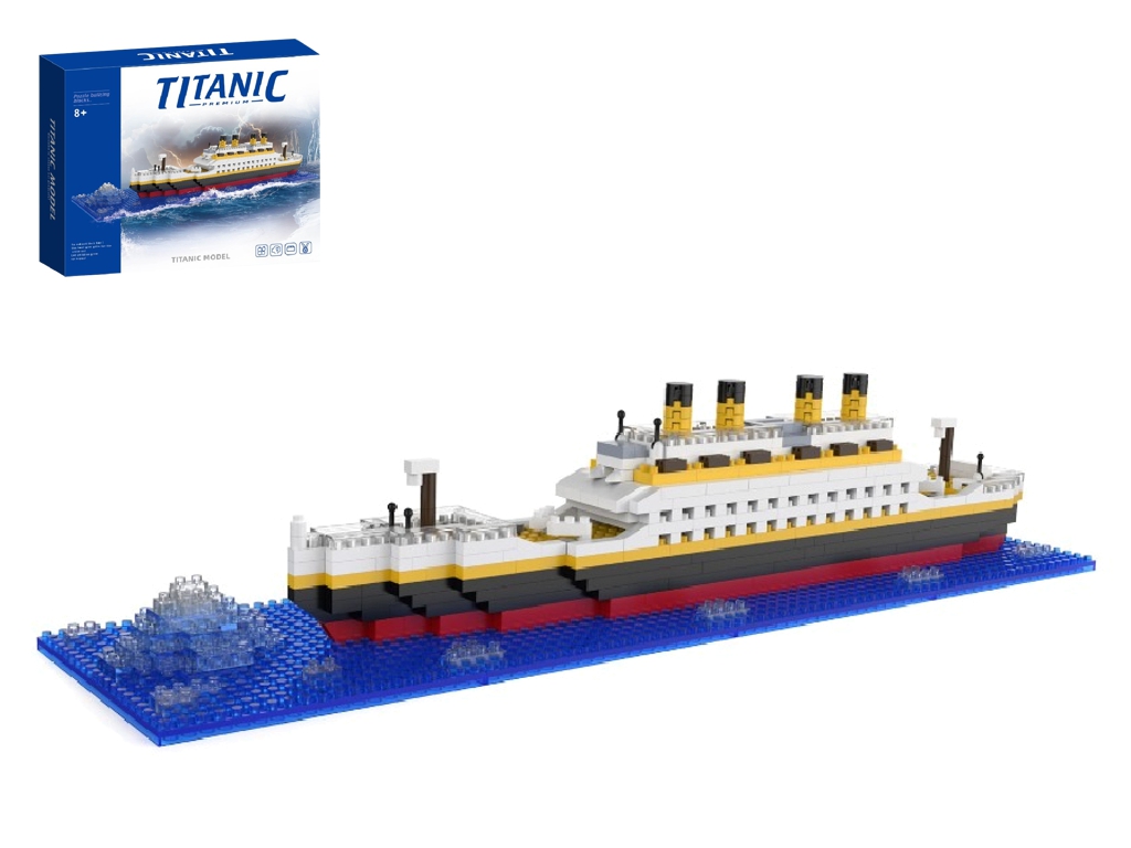 Конструктор Titanic Круїзний лайнер, 580 деталей, з підставкою