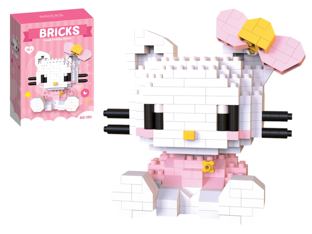 Конструктор фигурка hello kitty, 7.5 см, пиксельная сборка