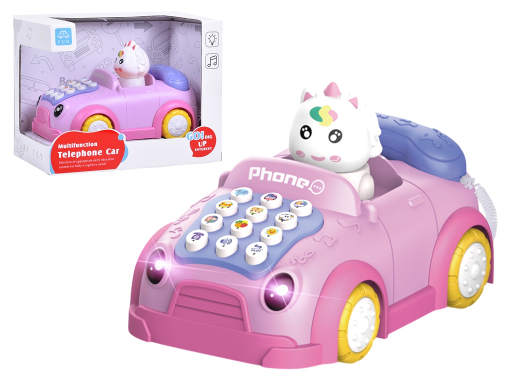 Интерактивная игрушка Телефон с единорожкой, 12 функций