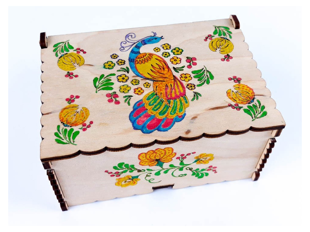 Шкатулка нова, Петриківський розпис, ZIRKA 100277/9785953920605