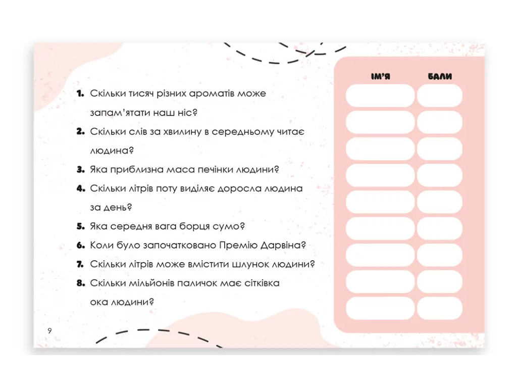Гра-вікторина "Вгадай хутко! Тіло людини", 10–14 років, ZIRKA