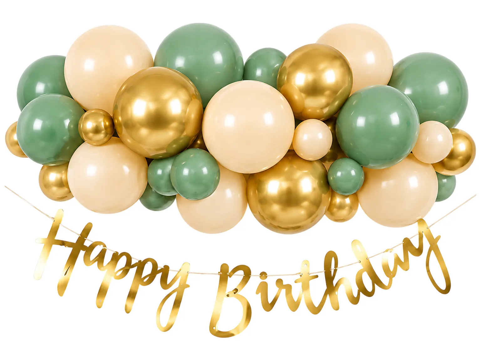 Набор для фотозоны Happy Birthday с воздушными шарами, 21 шт (цена за набор)