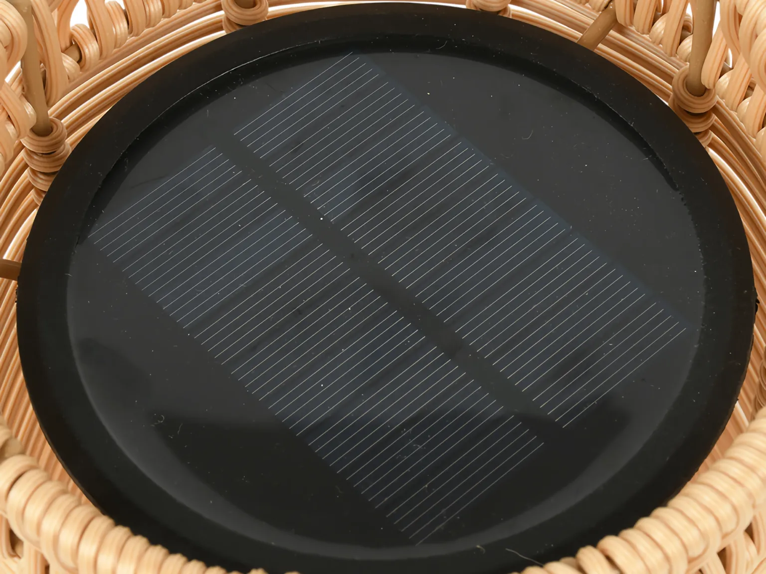 Ліхтар декоративний Rattan із сонячною панеллю, USB, 21,5×13,5 см