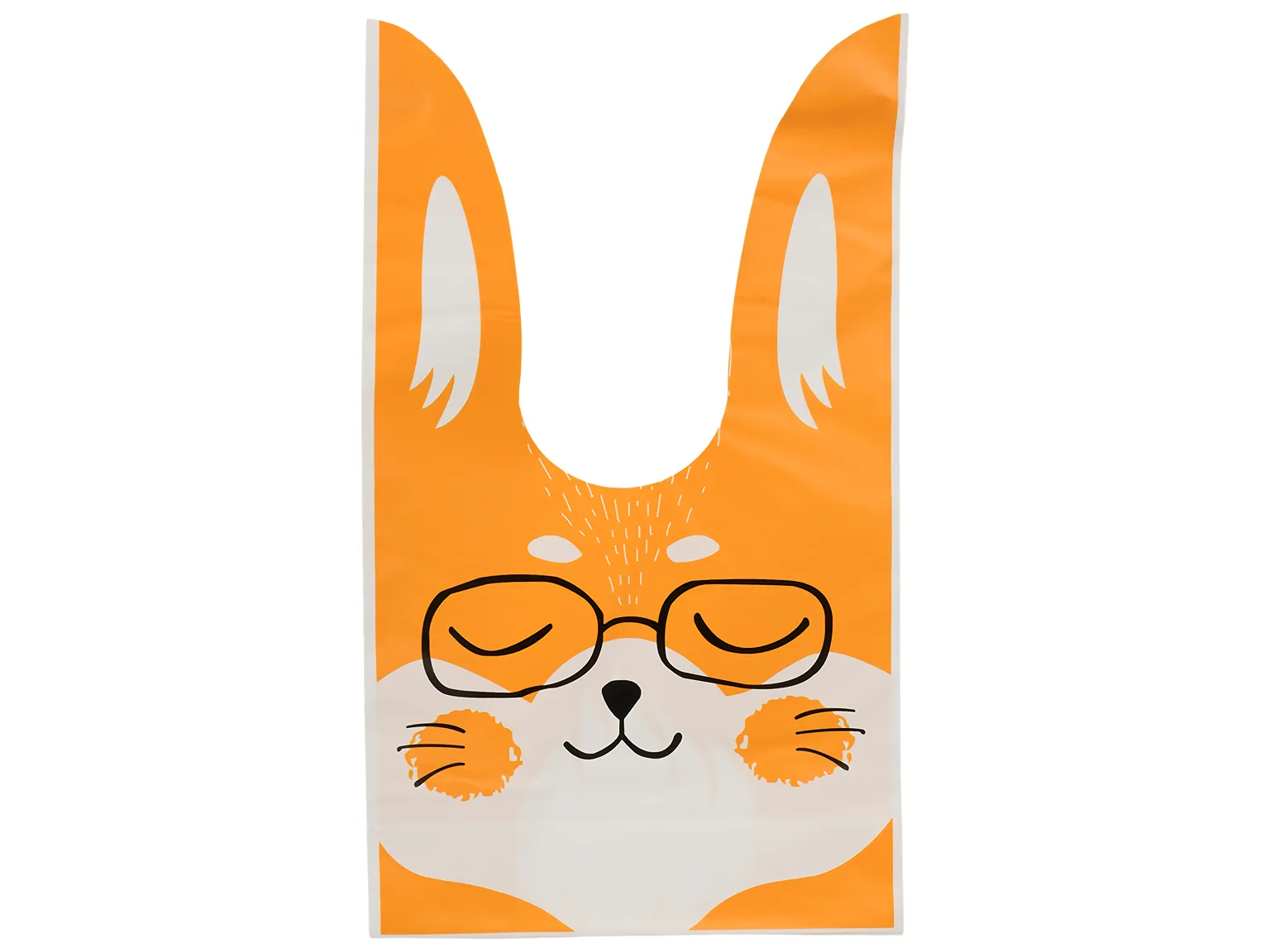 Подарочные пакеты Fox с ушками, 13,5×23 см, 50 шт (цена за упаковку)