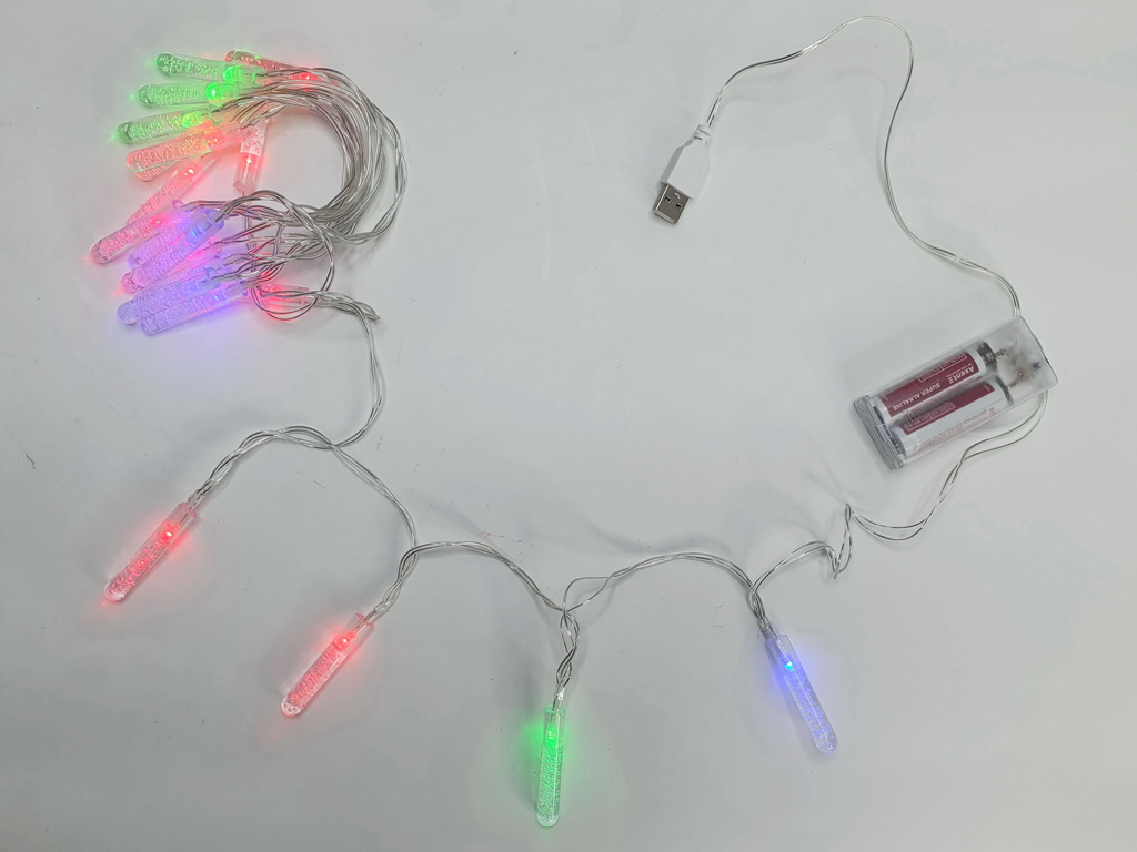 Гірлянда світлодіодна Firefly 3м кольорова 20led, 2AA+USB, R95884-C