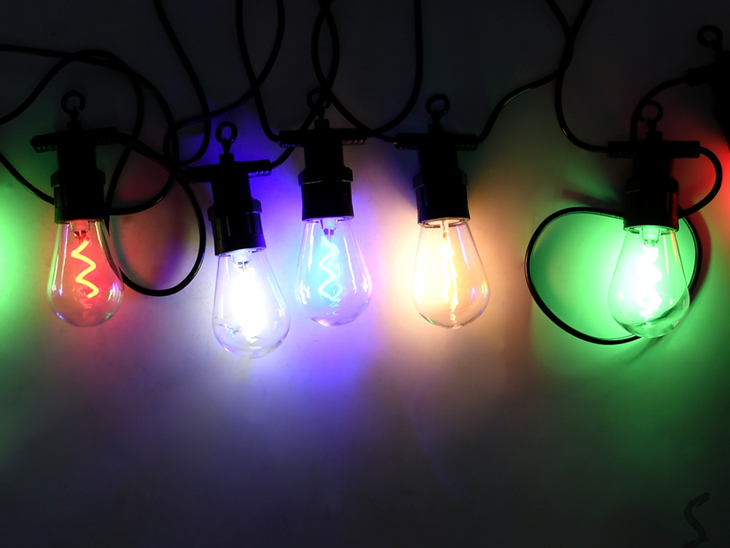 Гирлянда светодиодная наружная Лампочки спираль 5м 10led, R95899