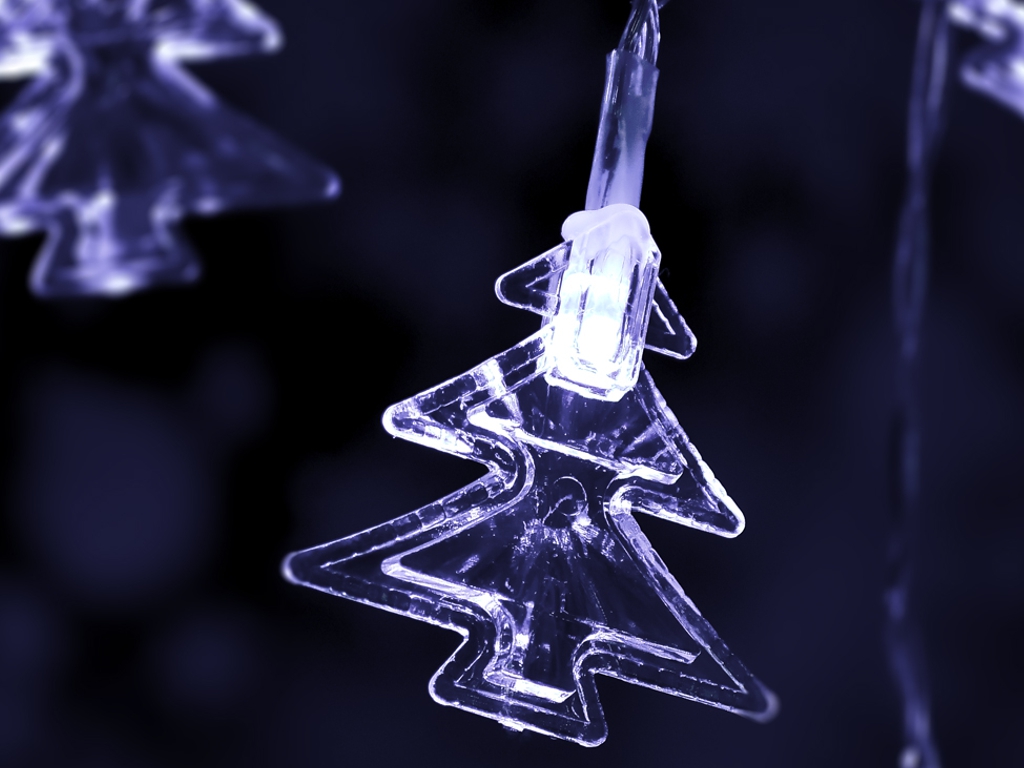 Гірлянда світлодіодна Christmas tree 3м біла 20led, 2AA, R96118-W