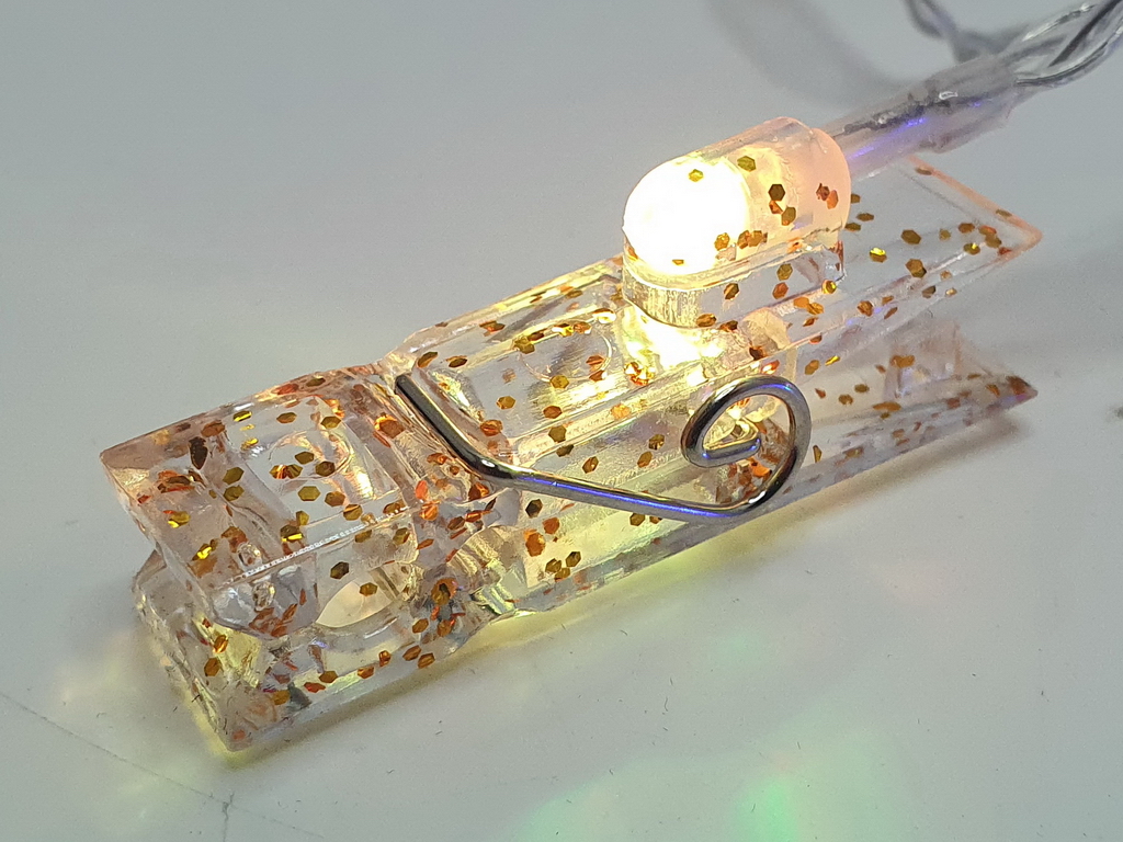 Гірлянда світлодіодна Прищіпки 3м жовта 20led, 2AA, R96133-Y