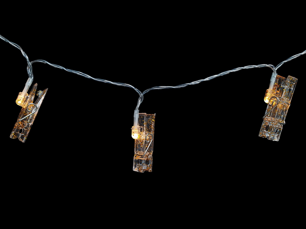 Гірлянда світлодіодна Прищіпки 3м жовта 20led, 2AA, R96133-Y