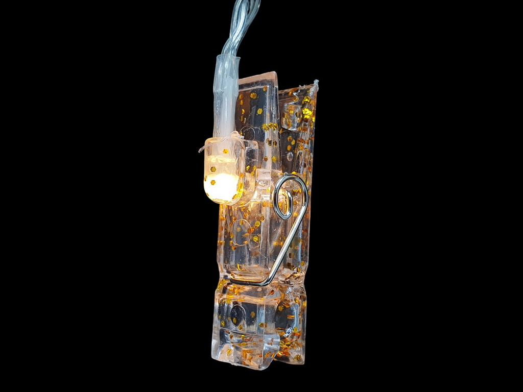 Гірлянда світлодіодна Прищіпки 3м жовта 20led, 2AA, R96133-Y