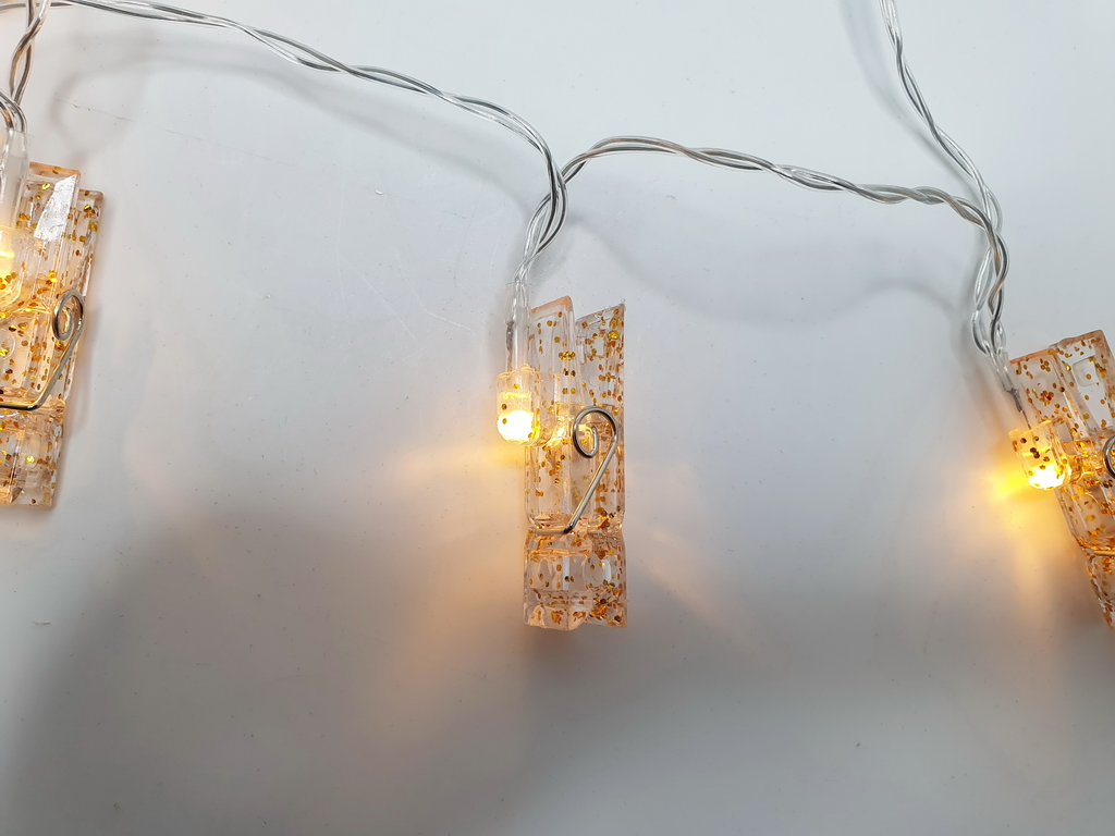 Гірлянда світлодіодна Прищіпки 3м жовта 20led, 2AA, R96133-Y