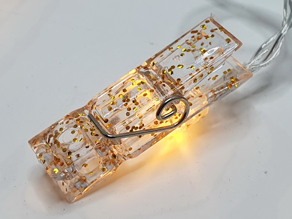 Гірлянда світлодіодна Прищіпки 3м жовта 20led, 2AA, R96133-Y