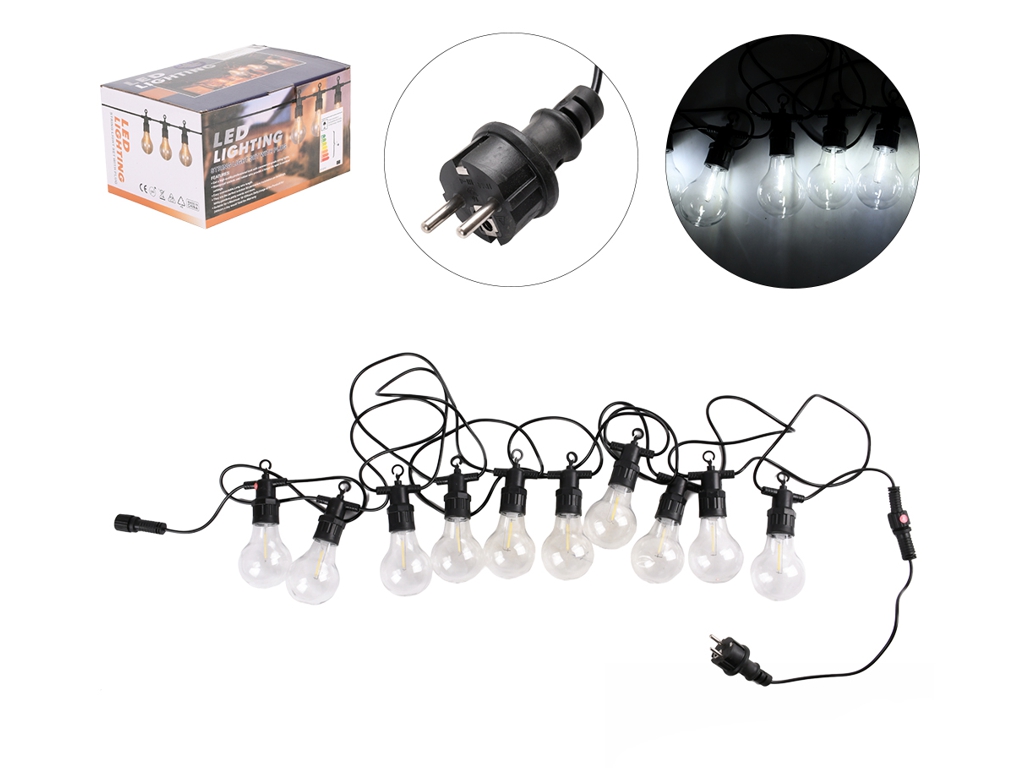 Гирлянда светодиодная наружная Лампочки 5м 10led, R96320