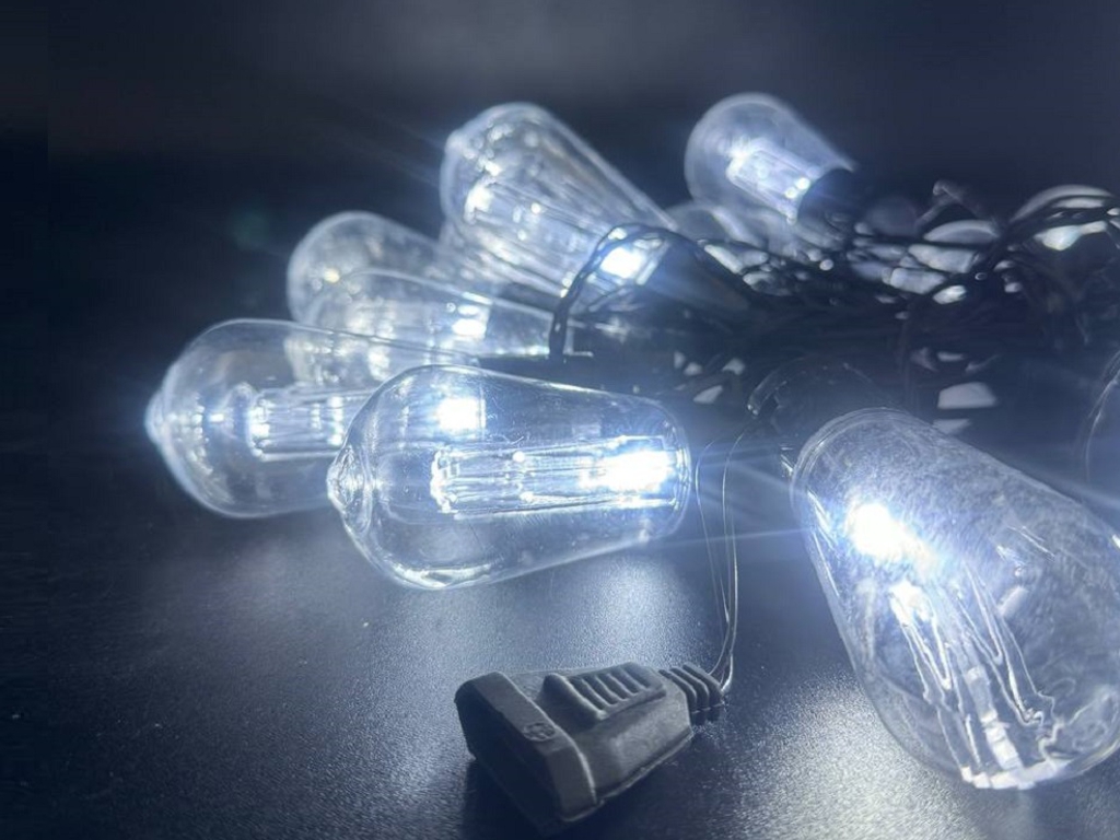 Гирлянда светодиодная наружная Лампочки винтаж 5м 20led, R96325