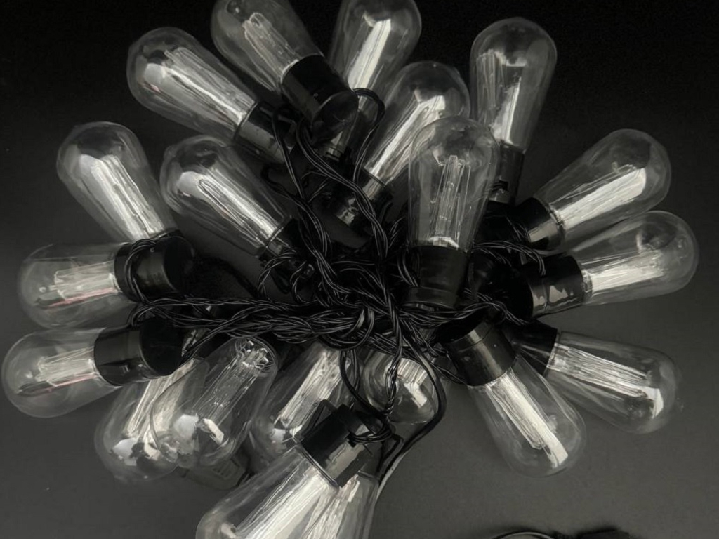Гирлянда светодиодная наружная Лампочки винтаж 5м 20led, R96325