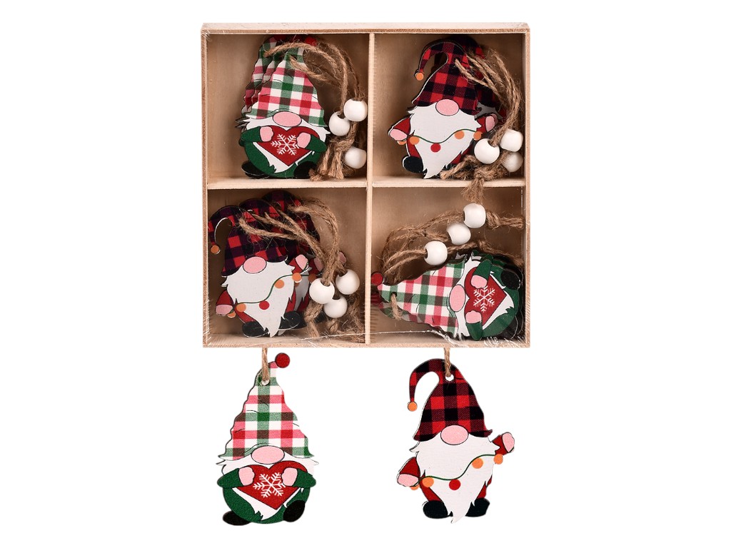 Фигурка-подвеска новогодняя Wooden, R96366