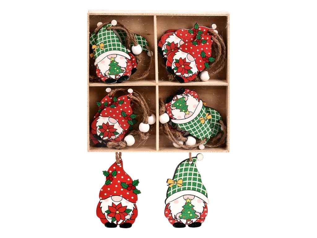 Фигурка-подвеска новогодняя Wooden, R96366