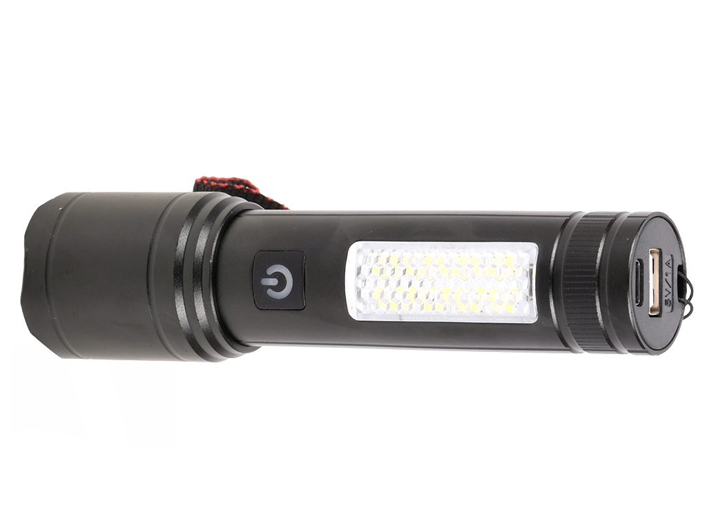 Ліхтарик акумуляторний для велосипеда USB, 14х3.5х3.5см, VL97750