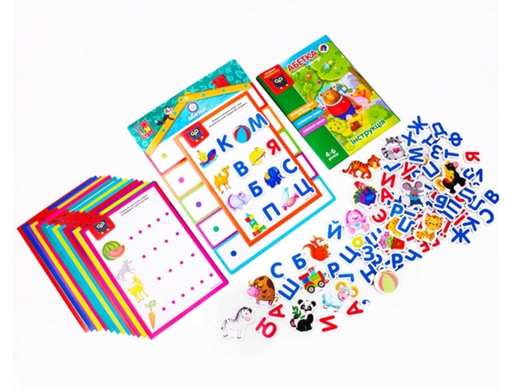 Абетка, З магнітною дошкою, Vladi Toys