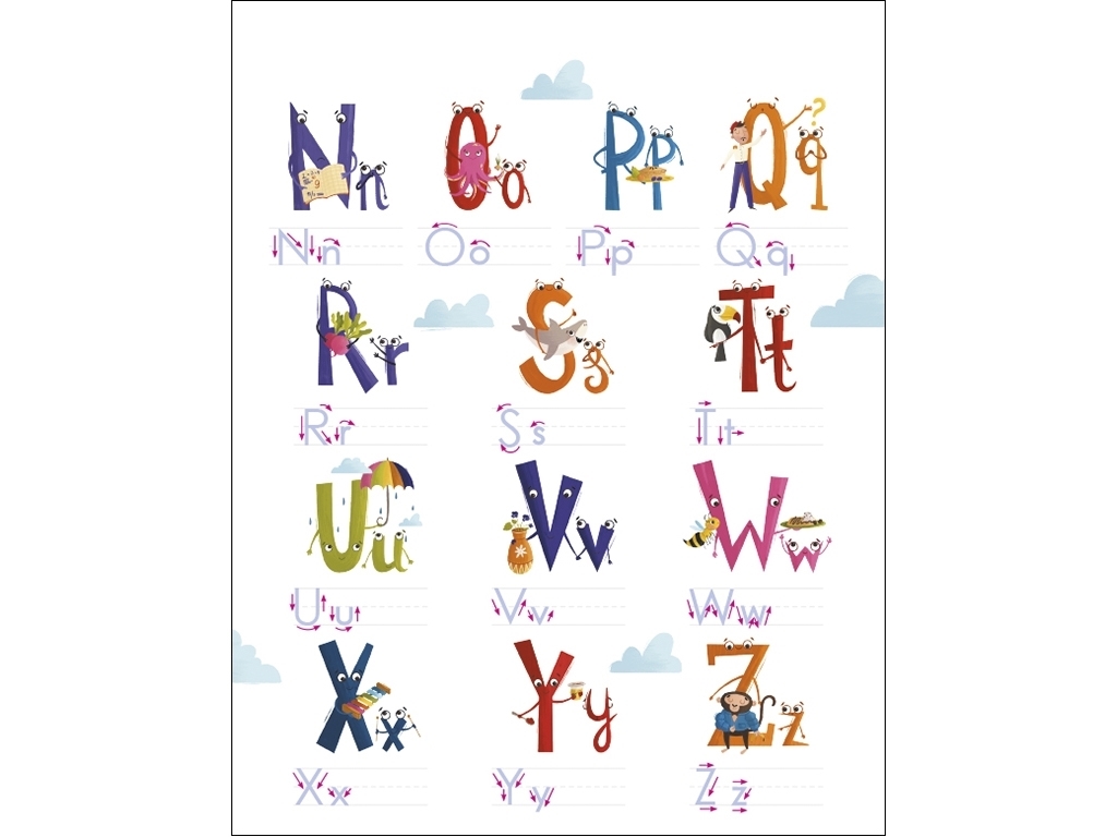 Книжка з наліпками "My Funny ABC Sticker Book", Активний Розвиток Талантів