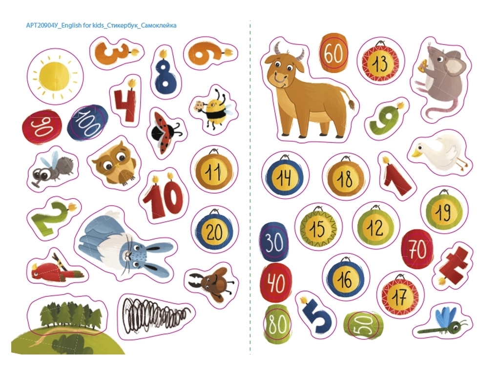Книжка з наліпками "My Funny ABC Sticker Book", Активний Розвиток Талантів
