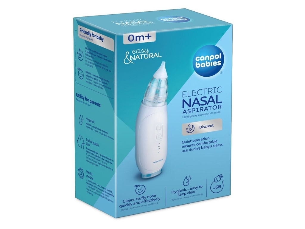 Аспиратор для носа Easy Natural. Canpol Babies 9/319