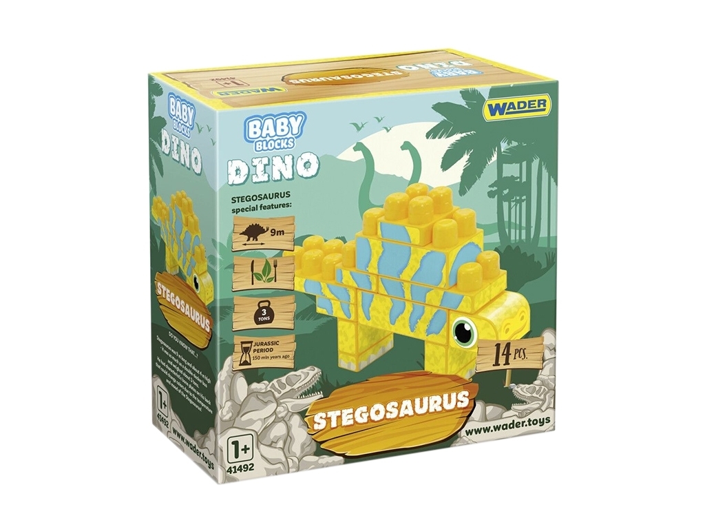 Baby Blocks конструктор Діно - стегозавр. Wader 41495