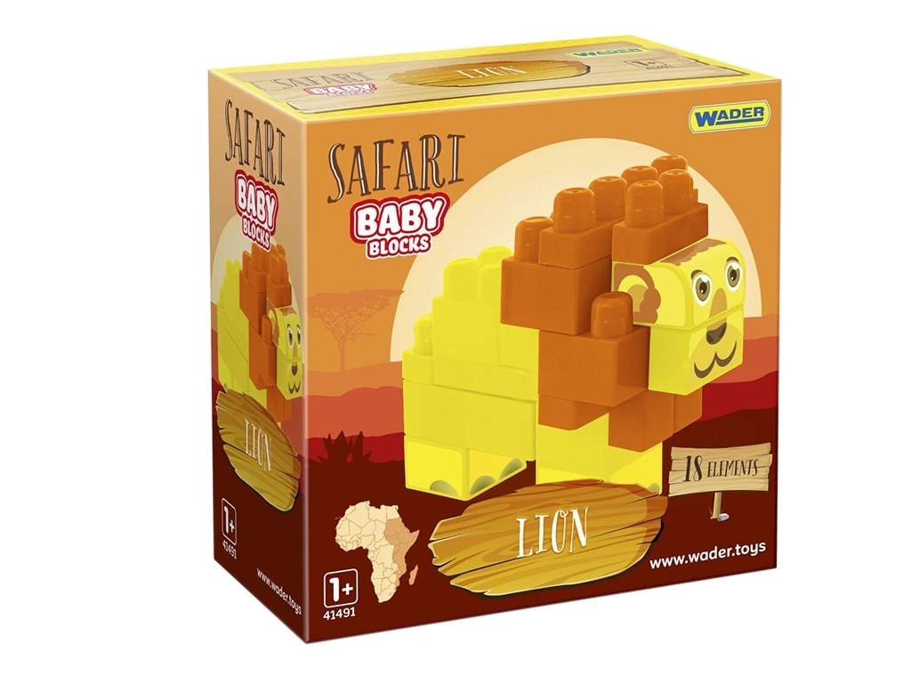 Baby Blocks конструктор Сафарі - лев. Wader 41503