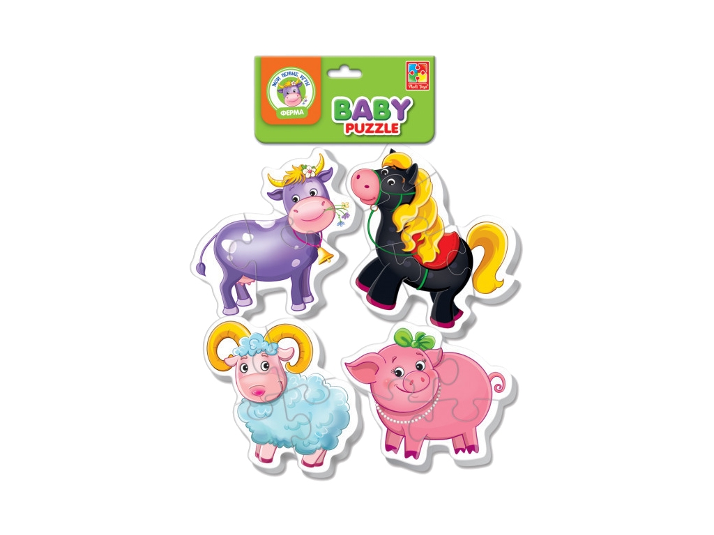 Беби пазлы Ферма, Vladi Toys