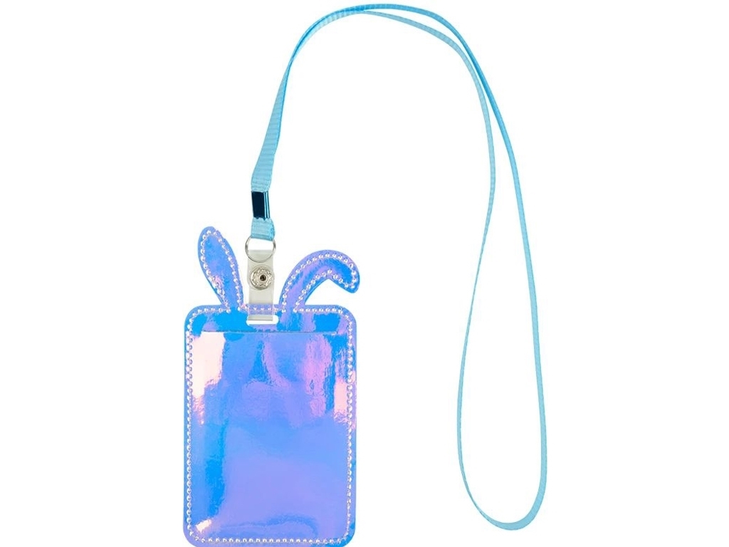 Бейдж Bunny с голографическим фиолетовым эффектом 7,5х14,5 см, Kite