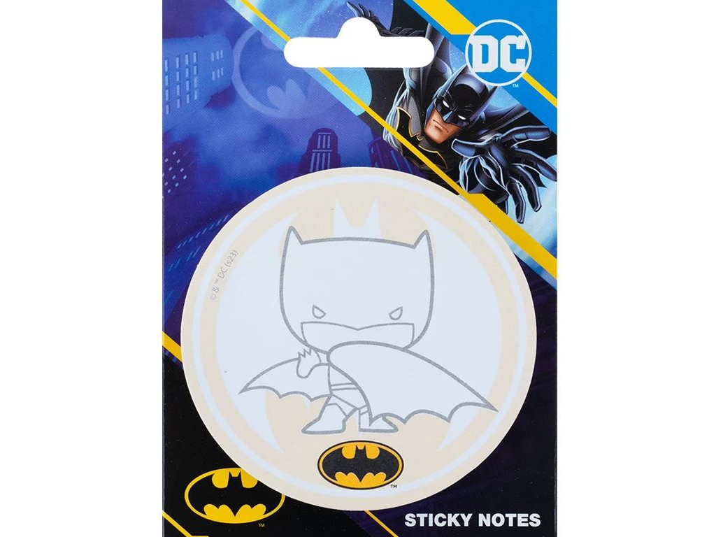 Блок бумаги с клейким слоем Batman 7х7 см, 50 листов, Kite
