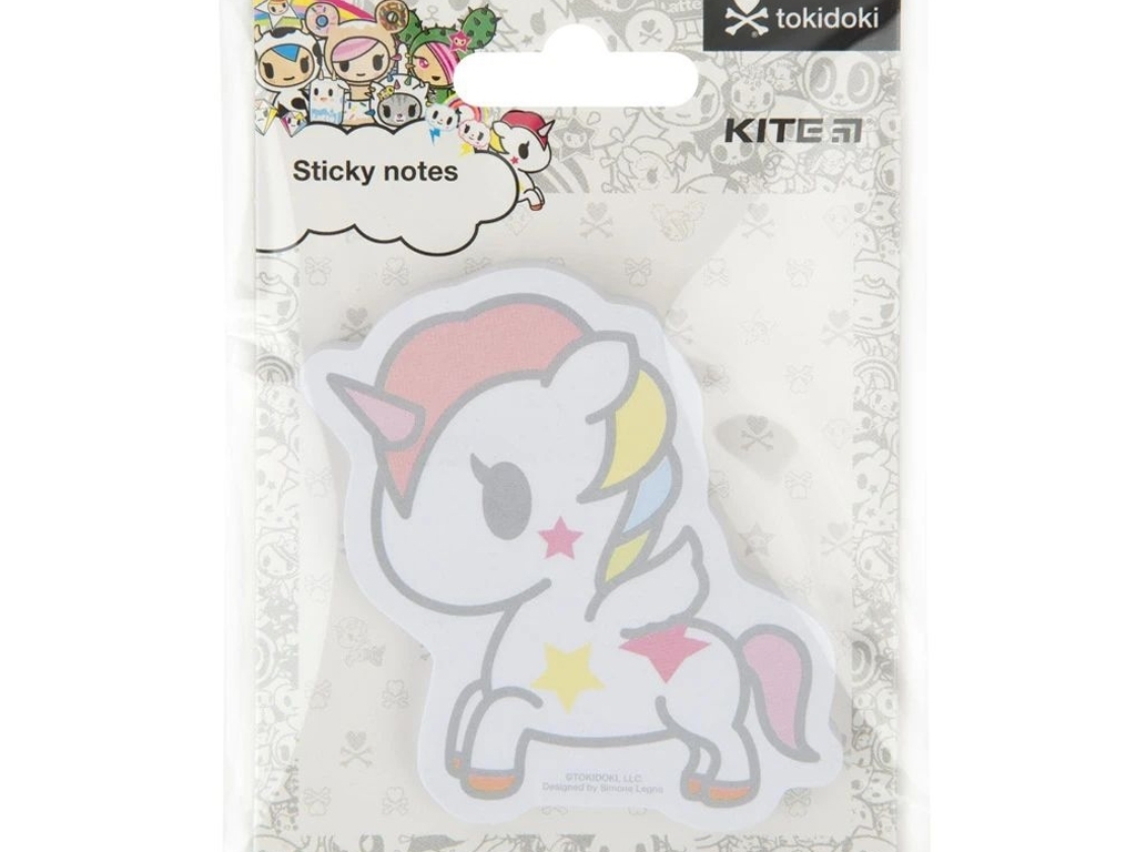 Блок паперу з клейким шаром Tokidoki 7х7 см, 50 аркушів, Kite