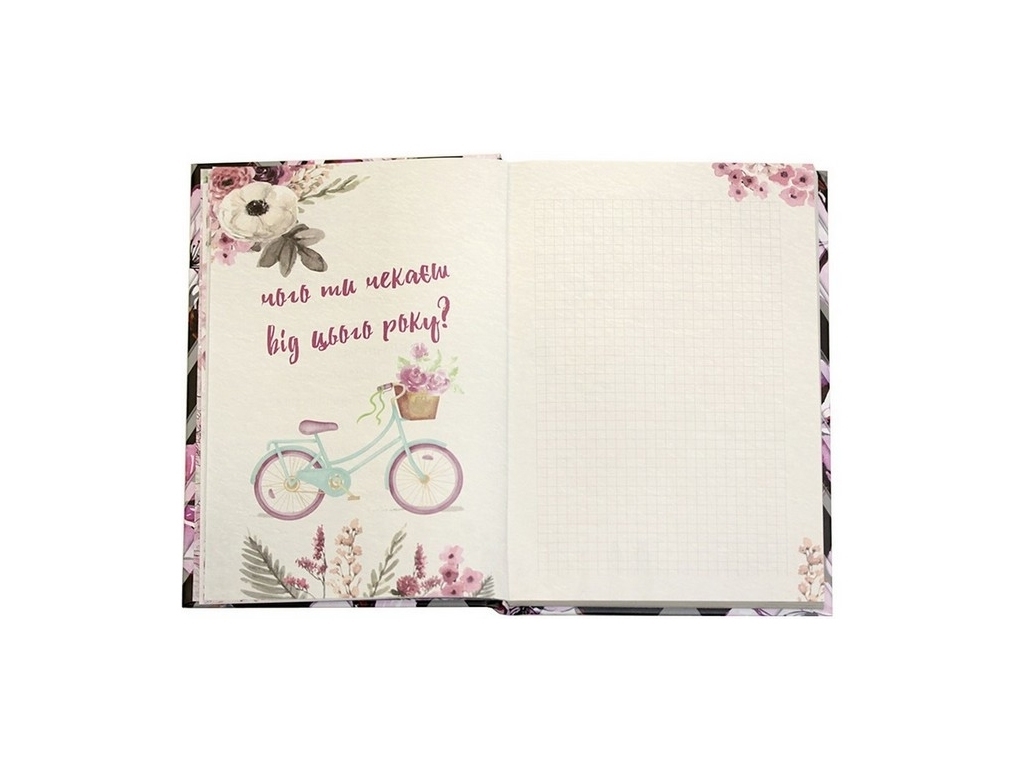 Блокнот Креативний А5 клітина 144 аркуша, Твердий переплет,WB-5783