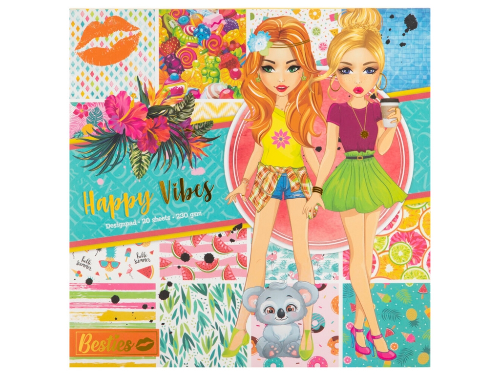 Блокнот для дизайну Happy Vibes. Besties 961034; (ціна за 1шт)