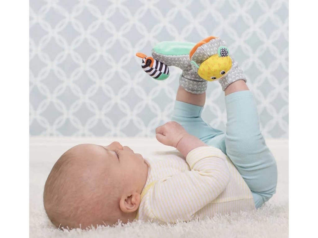 Погремушка Носки Зебра и тигр. Infantino 206893I