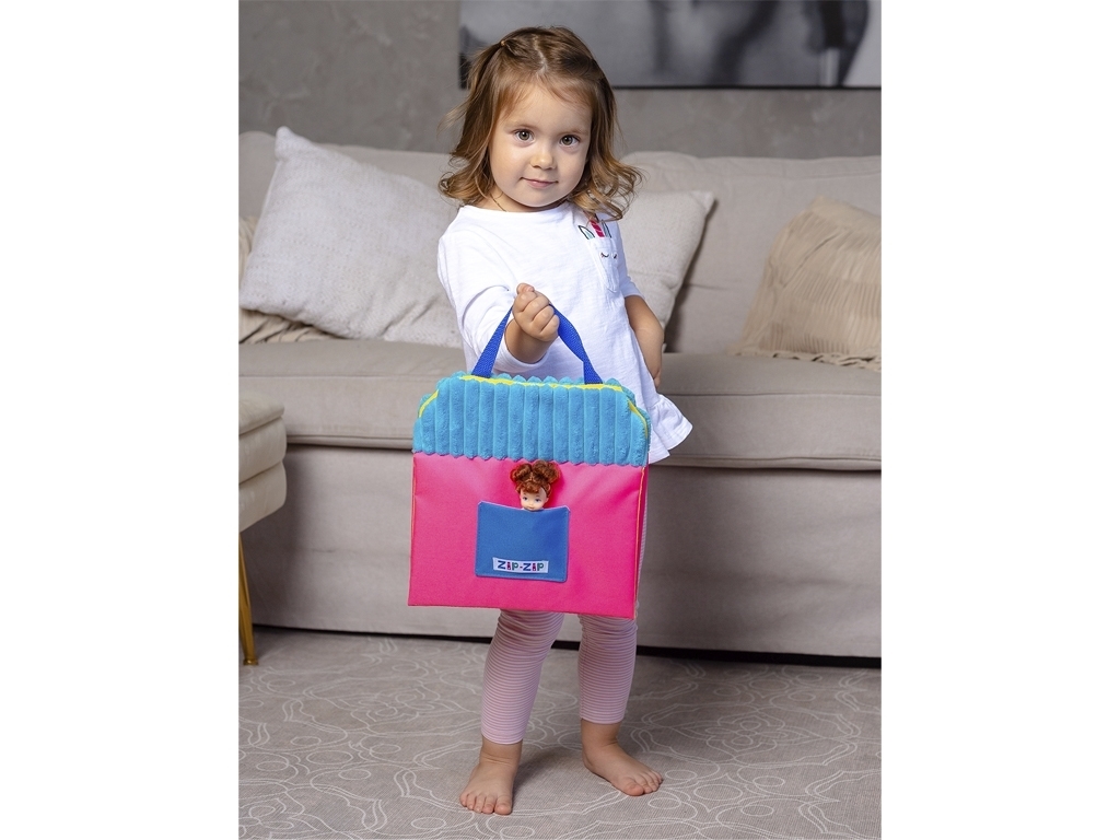 Будиночок для ляльок складаний Lovely Doll's House Blue, сумка для зберігання, Roter Kafer