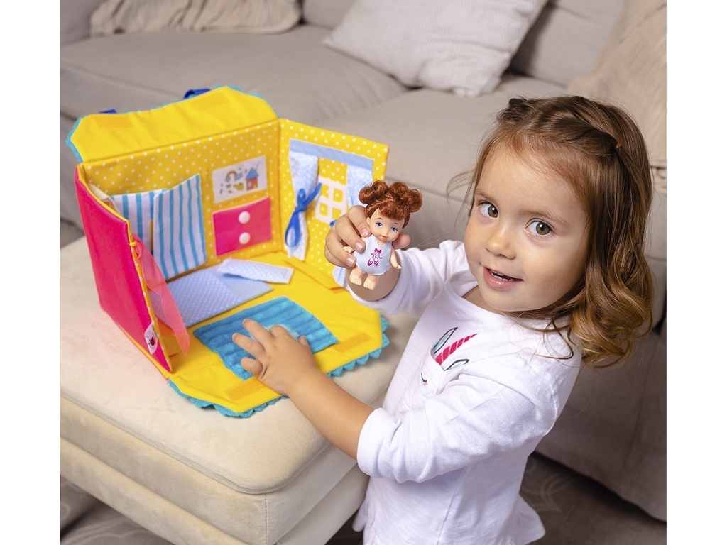 Будиночок для ляльок складаний Lovely Doll's House Blue, сумка для зберігання, Roter Kafer