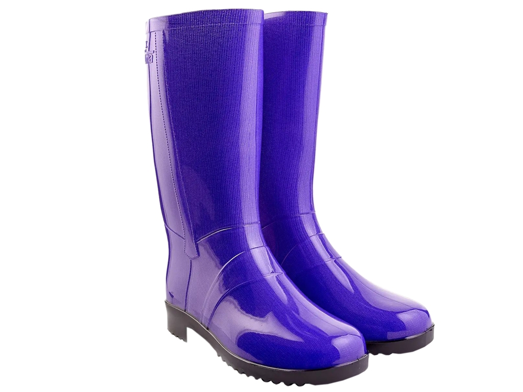 Сапоги резиновые женские NEON фиолетовые. Размер 40-41. Litma L-763-7-PL