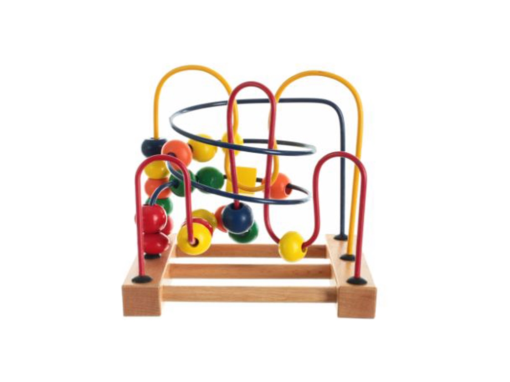 Деревянная игрушка Пальчиковый лабиринт Радуга. Hongji Toys HJD93101A