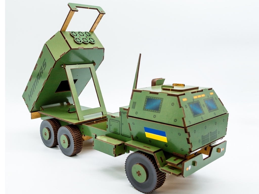 Дерев'яний 3D конструктор ХІМАРС, 152 деталі