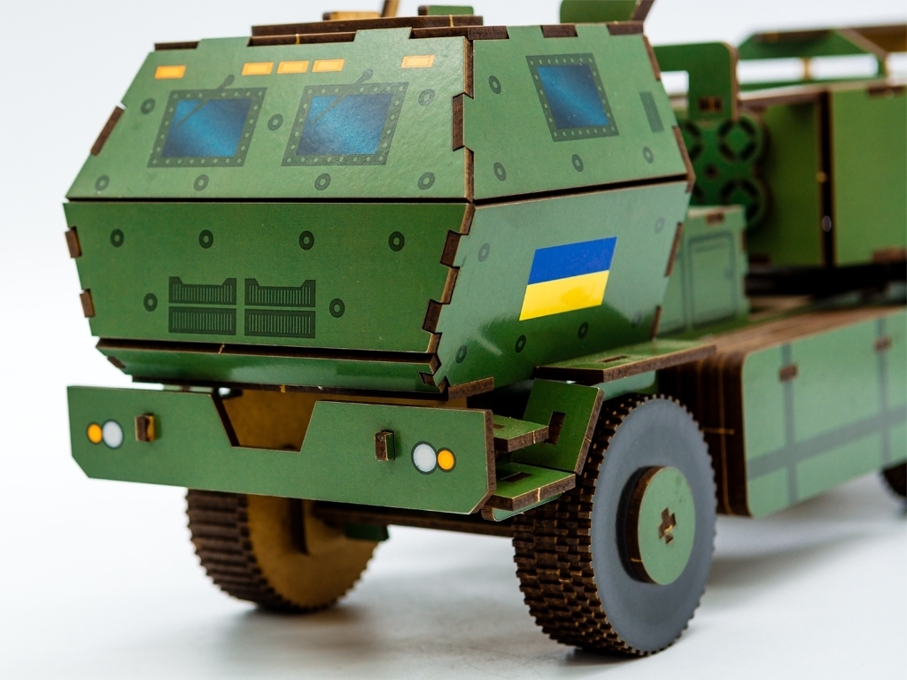 Дерев'яний 3D конструктор ХІМАРС, 152 деталі