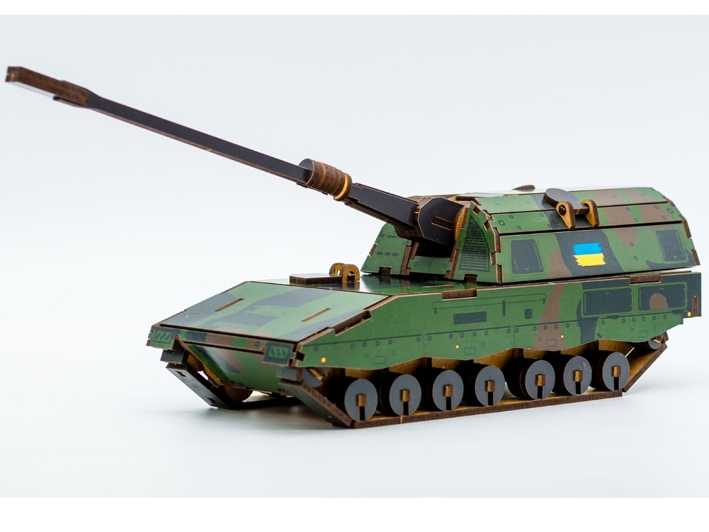 Деревянный 3D конструктор PZ 2000, 172 детали